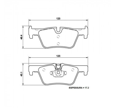 PASTILHA FREIO TRASEIRA BMW 116 118 120 125 320   