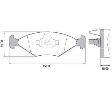 PASTILHA FREIO DIANTEIRA GOL PARATI SAVEIRO 08/...  