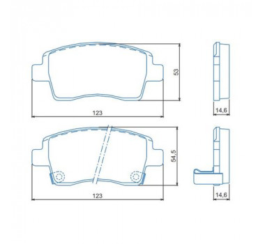 PASTILHA FREIO DIANTEIRA ETIOS YARIS 1.3 1.5 16V  