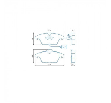 PASTILHA FREIO DIANTEIRA AUDI A1 A3 PASSAT JETTA  