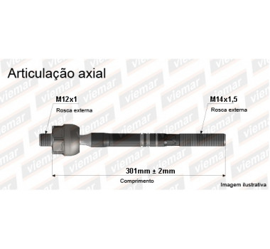 Imagem: BRACO AXIAL CLIO KANGOO 98/... SYMBOL 01/... C/D  
