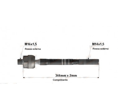 Imagem: BRACO AXIAL VECTRA APOS 1997 DH DHB SAGINAW MACH  