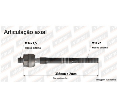 Imagem: BRACO AXIAL FIESTA COURRIER ESCORT CORSA MACHO 3  