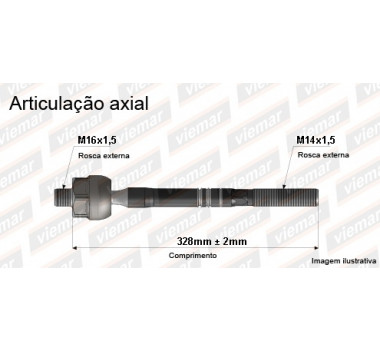 Imagem: BRACO AXIAL COBALT ONIX PRISMA SONIC SPIN ATE 20  