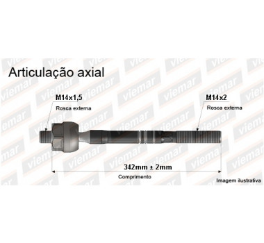 Imagem: BRACO AXIAL FOCUS 2000/2005 DH.ARG.TRINTER MACHO  