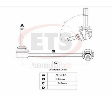 Imagem: BIELETA BMW X5 X6 APOS 2007 DIANTEIRA LADO DIREI  