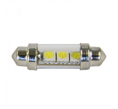 Imagem: LAMPADA SUPER LED (6411) ULTRA WHITE 12V TORPEDO  