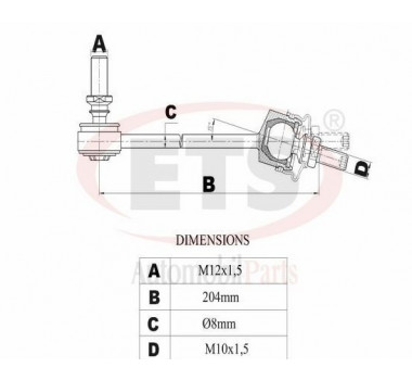 Imagem: BIELETA FREELANDER 1997 ATE 2006 DIANTEIRA 245MM  