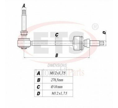 Imagem: BIELETA DISCOVERY 2004 ATE 2009 DIANTEIRA 340MM   