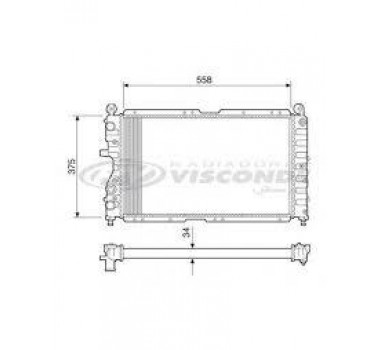 Imagem: RADIADOR TEMPRA SW TIPO 2.0 C/S/AR  