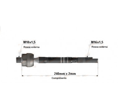 Imagem: BRACO AXIAL BMW 520 523 525 530 540 550 630 M5 M  