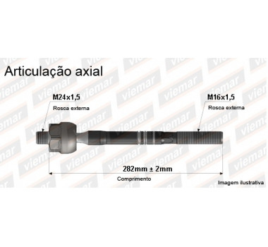 Imagem: BRACO AXIAL CHEROKEE SPORT LIBERTY 02/05 282MM M  