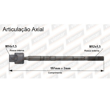 BRACO AXIAL FIAT 147 OGGI ELBA FIORINO UNO PREMI  