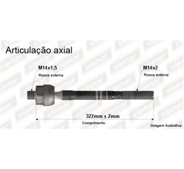 Imagem: BRACO AXIAL ESCORT VERONA LOGUS POINTER 93/96 MC  