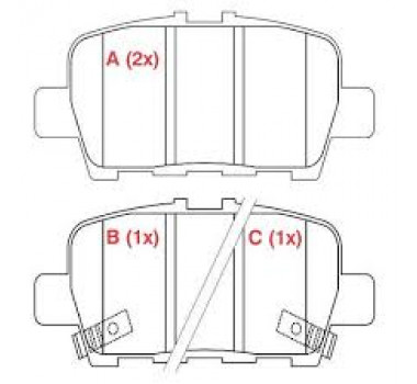 Imagem: PASTILHAS DE FREIO TRASEIRA NISSAN XTRAIL MURANO  