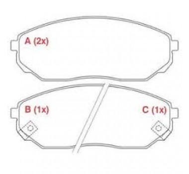 Imagem: PASTILHA DE FREIO TRASEIRA MERCEDES ML 230 270 3  