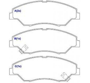 Imagem: PASTILHA DE FREIO DIANTEIRA MAZDA 323 1.3/6 16V   