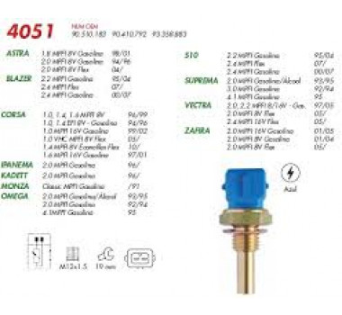 Imagem: PLUG ELETRONICO DA TEMPERATURA CORSA CELTA VECTR  