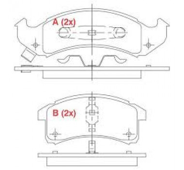 Imagem: PASTILHA DE FREIO DIANTEIRA GM  LUMINA APV 90/91  