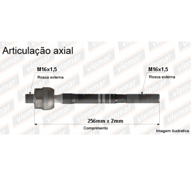 Imagem: AXIAL EXPLORER 4.0 V6/4.6 V8 06/08 MACHO 256MM M  