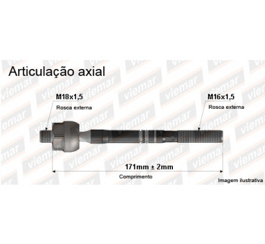 Imagem: BRACO AXIAL MOHAVE APOS 2008 LADO DIREITO MACHO   