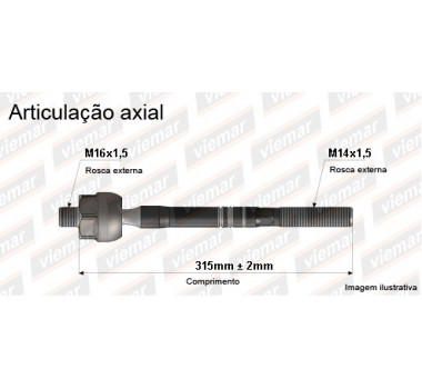 Imagem: BRACO AXIAL ECLIPSE 00/05 GALANT 99/03 STRATUS 0  