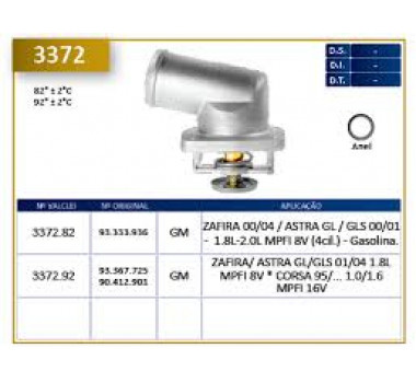 Imagem: VALVULA TERMOSTATICA ASTRA 1.8 / 2.0 MPFI 8V - 2  