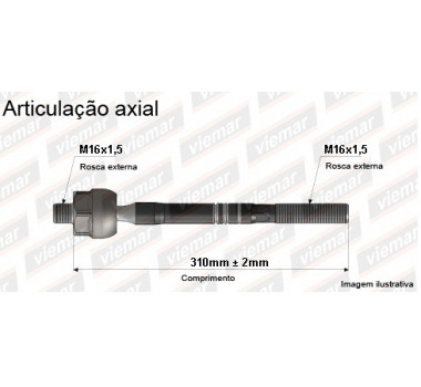 Imagem: BRACO AXIAL AUDI A3 Q3 S3 VW JETTA PASSAT TIGUAN  