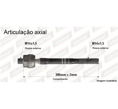 Imagem: BRACO AXIAL GOL SAVEIRO VOYAGE APOS 2008 CX TRW   