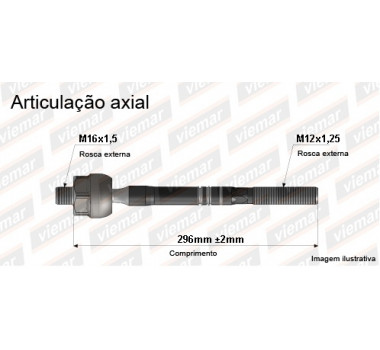 Imagem: BRACO AXIAL VOLVO S40 V40 1995 ATE 2000 MACHO 29  