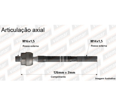 Imagem: BRACO AXIAL VOLVO S80 98/... S60 S80 V70 XC70 90  
