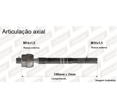 Imagem: BRACO AXIAL TEMPRA /94 CLIO 99/... CAIXA TRW MAC  