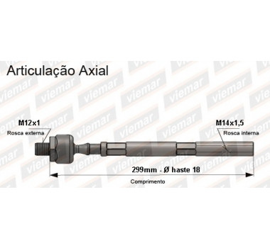 Imagem: BRACO AXIAL XM E BEACK /94 PEUGEOT 605 /94  MACH  