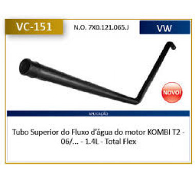 Imagem: TUBO KOMBI T2  06/... 1.4L TOTAL FLEX  