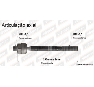 Imagem: BRACO AXIAL DISCOVERY 15/... EVOQUE 11/...  MACH  