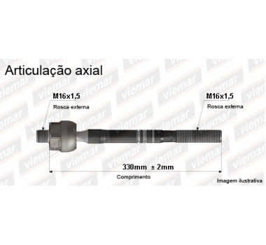 Imagem: BRACO AXIAL BEETLE 11/... PASSAT 14/... TIGUAN 1  