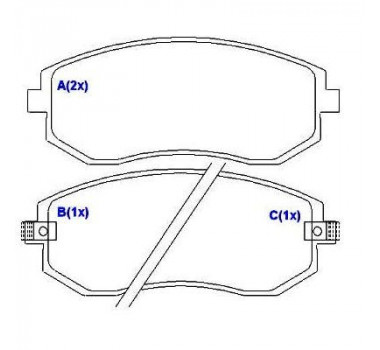Imagem: PASTILHAS DE FREIO DIANTEIRA FORESTER 2.0S TURBO  