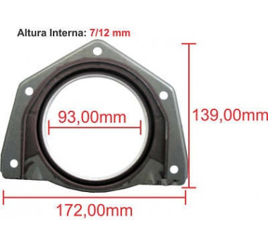 Imagem: RETENTOR FLANGE VOLANTE MAREA STILO BRAVA ALFA 1  