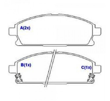 Imagem: PASTILHAS DE FREIO NISSAN XTRAIL 01/07 PATHFINDE  