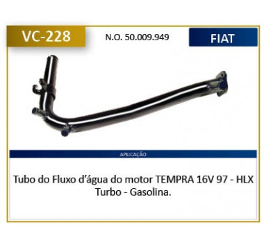 Imagem: CANO AGUA MOTOR TEMPRA 2.0 16V 1997 ATE 1999  