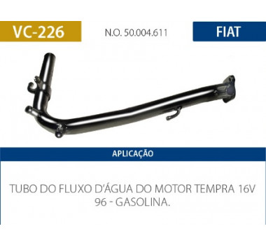 Imagem: CANO AGUA MOTOR TEMPRA 2.0 16V MPI 1993 ATE 1995  