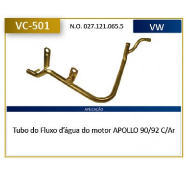Imagem: CANO AGUA MOTOR ESCORT VERONA 1.3 1.6 ATE 86 APO  