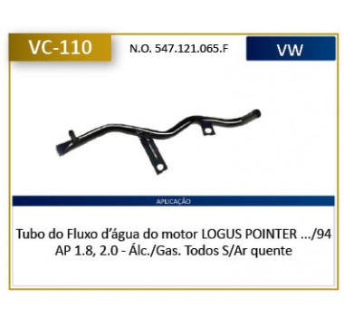 Imagem: CANO AGUA MOTOR ESCORT LOGUS VERONA POINTER 1.8   