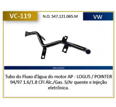 Imagem: CANO AGUA MOTOR ESCORT LOGUS VERONA POINTER 1.6   