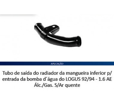 Imagem: CANO AGUA MOTOR LOGUS POINTER 1.6 AE 92/... SEM AR  