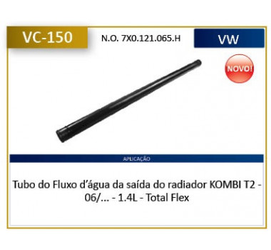 Imagem: CANO AGUA MOTOR KOMBI T2 1.4 APOS 2006  