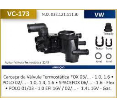 Imagem: CARCAÇA DA VALVULA TERMOSTATICA FOX POLO GOLF 02  