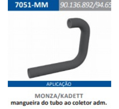 Imagem: MANGUEIRA COLETOR MONZA KADETT  