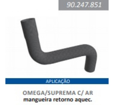 Imagem: MANGUEIRA AQUECEDOR OMEGA SUPREMA 2.0 APOS 1993  