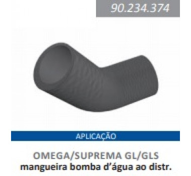 Imagem: MANGUEIRA TUBO OMEGA SUPREMA 2.0 APOS 1992  
